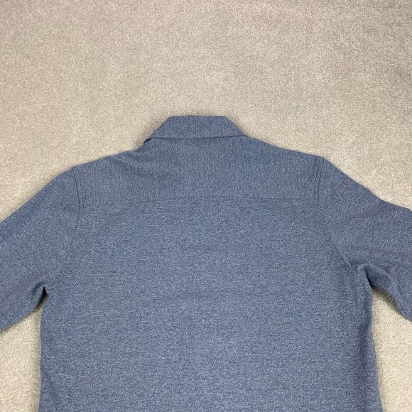 The Savile Row Shirt Mens 15.5 Button Comfort Knit Slim Fit Casual Stretch Gray - Picture 7 of 15